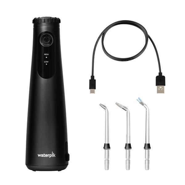 Irigator bucal portabil Waterpik WF-26, Negru - imagine 6