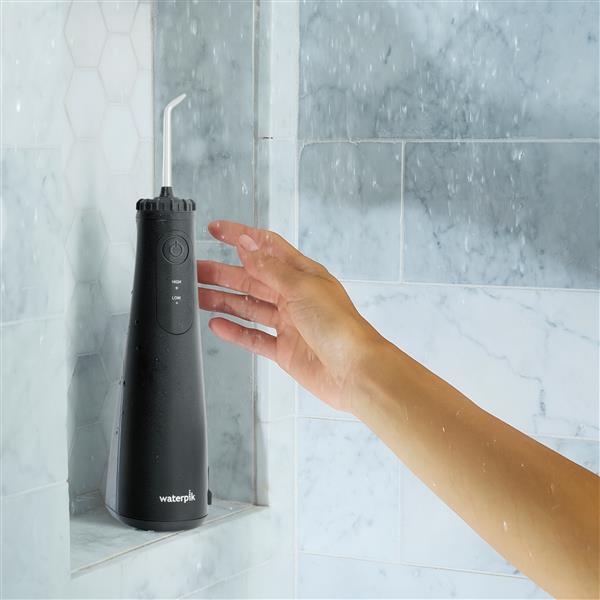 Irigator bucal portabil Waterpik WF-26, Negru - imagine 4