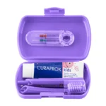 Set Travel Curaprox Kids - Set complet de Igienă orală pentru copii, Mov