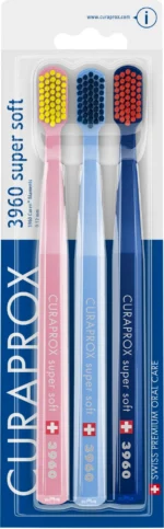Curaprox CS 3960 Super Soft – Set de 3 periuțe de dinți